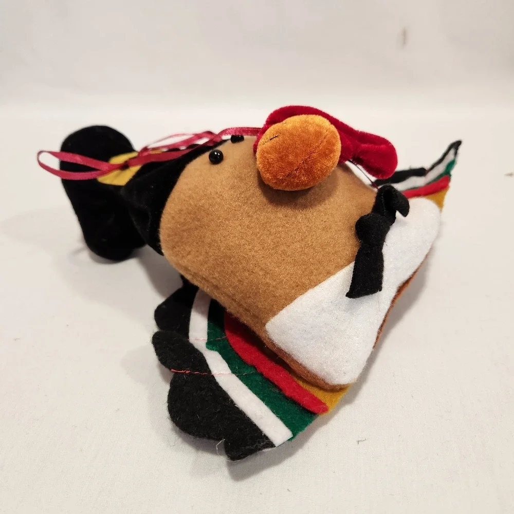 12pc Thanksgiving Turkey Treat Bags Felt Pilgrim Hat‎ Holiday Party Favors Brown